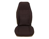 Acme U103-119 Front Saddle Vinyl Bucket Seat Upholstery with Chocolate Cloth Inserts