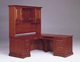 Corner Computer Desk with Hutch, Savannah Collection