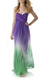 ABS by Allen Schwartz - ABS By Allen Schwartz Strapless Ombre Chiffon Gown Dress