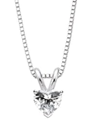 2.01 ct. H - SI2 GIA Certified Heart Cut Diamond Solitaire Pendant (White or Yellow Gold)