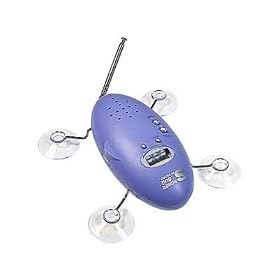 Zadro Shower Bug AM/FM Radio with Clock