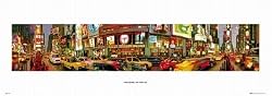 TIMES SQUARE NEW YORK CITY POSTER ART, 13x38
