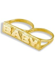 New Solid 14k Yellow Gold Baby Child Kids Knuckle Ring
