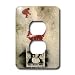 Mirmak grafitti - red lips girl wants to dance solo - Light Switch Covers - 2 plug ou...
