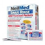 Sinus Rinse Regular Mixture Packets - Relieves Allergies & Sinus Symptoms, 100 salt premixed packets, (NeilMed)