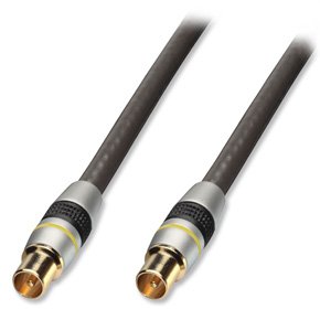LINDY 0.5m Premium TV Aerial / UHF / RF / Freeview Coax Cable