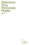 Selections from the Essays (Crofts Classics)