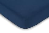Kids Line Jersey Knit Crib Sheet, Navy