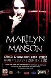 MARILYN MANSON Montpellier 17th November 2007 Music Poster