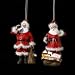 Coca Cola Kurt Adler Santa Claus Ornament Pair