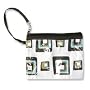 Trend Lab Chocolate Blocks Print Zippered Pouch with Strap and Clasp