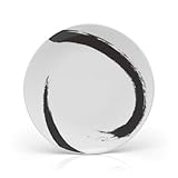 Mikasa Brushstroke 9-1/2-Inch Accent Plate, White