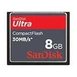 Sandisk 8GB Ultra CF memory card - 30MB/s 200x (SDCFH-008G, Retail Package) ....