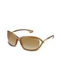 Tom Ford Jennifer - Oval Open Lens Sunglasses amber/shaded brown