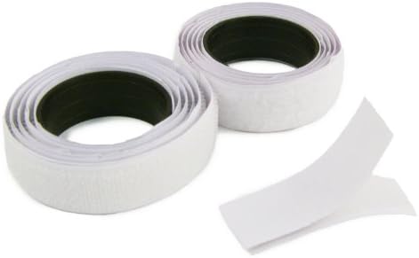 40" Hook &amp; Loop Velcro Self Adhesive Strip Fastener Tape- WHITE