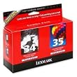 Lexmark Model 18C0535 High-Yield Black And Color Ink Cartridges, 1 Black, 1 Color