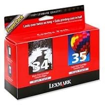 Lexmark Model 18C0535 High-Yield Black And Color Ink Cartridges, 1 Black, 1 Color