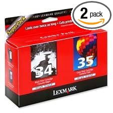 Lexmark Model 18C0535 High-Yield Black And Color Ink Cartridges, 1 Black, 1 Color by Lexmark
