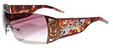 Review   / Ed Hardy Sunglasses EHS 022 Skull and Cherry Blossoms Cocoa