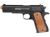 UTG Sport Airsoft 1911 Full Metal Spring Pistol with 2 Mags (Black, Small)