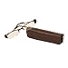 UB Half Rim Fashion Reading Glasses with Zipper Hard Case