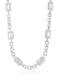 CZ by Kenneth Jay Lane "Trend Collection" 35 cttw EC Pave Link Necklace