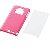 ELECOM docomo REGZA PHONE T-01D用シェルカバー(液晶保護フィルム付き) ピンク PD-FT01PVPN