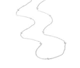  : 14k Choice of White or Yellow Gold Diamond Station Necklace Necklace (.45 cttw, H-I Color, I2-I3 Clarity), 36'