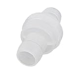 uxcell　チェックバルブ　プラスチック材質　直径12mm　ノンリターン　バルブ　クリア　フィッティングチェック