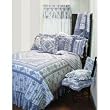 Sachet Blue and White Queen Size Quilt and Shams Set/2