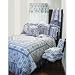 Sachet Blue and White Queen Size Quilt and Shams Set/2