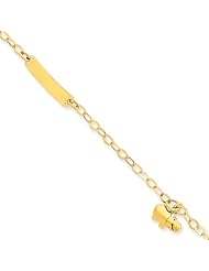 14k Gold Hippo Child ID Bracelet