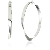 Jules Smith Surf Sterling Silver-Plated Hoop Earrin
