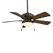 Minka-Aire F563-SP-ORB, Supra Oil-Rubbed Bronze 44" Ceiling Fan with Light