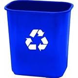 United Plastics 28Qt. Recycling Wastebasket WB0059