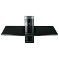 Levv - WM1SB - Support mural pour lecteur Blu-ray � 1 tablette - Verre noir et aluminium (Import Royaume Uni)