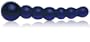 Don Wand Graduate Bubble Head Glass Pleasure Wand, Colbalt Blue