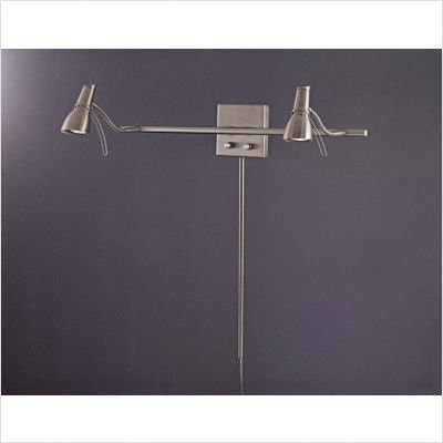 Adjustable Wall Light in Brushed Nickel