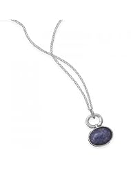 MMA Silver - 18 inch Necklace with Sodalite Drop