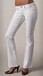 Chick by Nicky Hilton Denim Pant with Sequins in White
