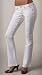 Chick by Nicky Hilton Denim Pant with Sequins in White