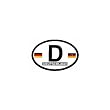 Germany Oval Decal Germany Oval Decal