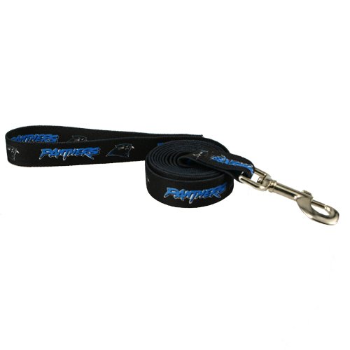 Carolina Panthers Black 6' Leash (Large)