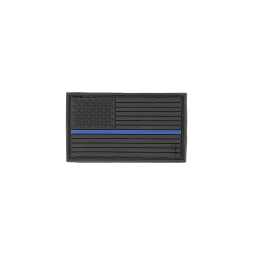 Maxpedition Gear Small USA Flag Patch, Le Thin Blue Line, 2 x 1-Inch