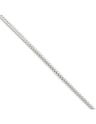 Sterling 20in Silver 2mm D/C Round Franco Necklace Chain. Metal Wt- 9.8g