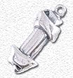 Solid Sterling Silver Dog Bone Charm