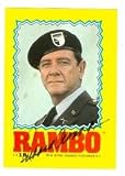Richard Crenna autographed trading card Rambo Trautman