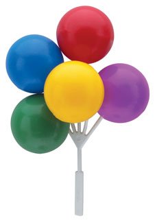 Bright Primary Colored Balloon Clusters for Cakes or Cupcakes!
