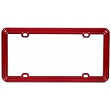 Buy Car Plastic License Plate Frame - Solid Burgundy Red