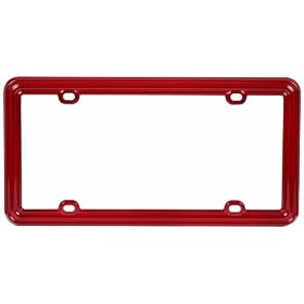 Buy Car Plastic License Plate Frame - Solid Burgundy Red now!